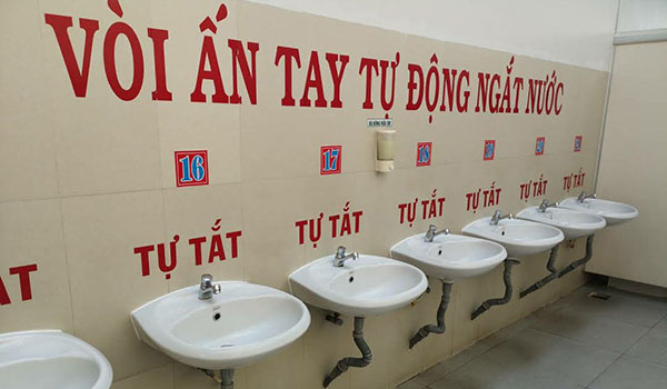 Khu vệ sinh sạch sẽ