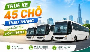 Dịch vụ cho thuê xe 45 chỗ theo tháng giá tốt tại Hồ Chí Minh