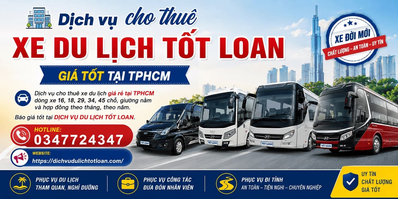 dịch vụ cho thuê xe tốt loan tphcm
