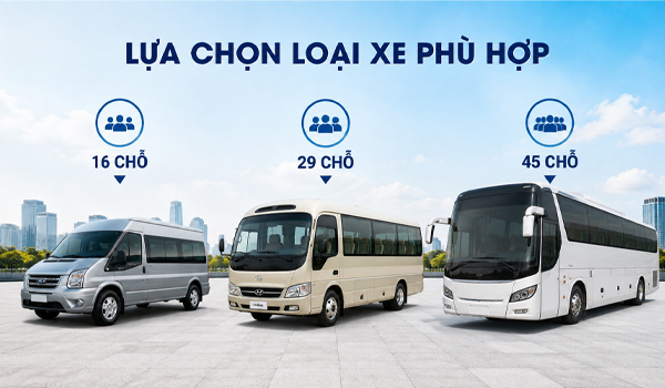 Lựa chọn loại xe phù hợp với hành trình