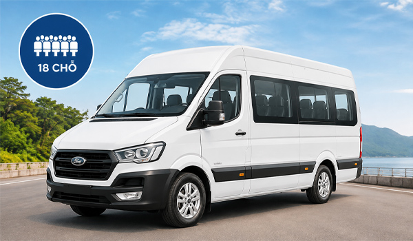 Xe du lịch 18 chỗ được thiết kế để phục vụ các đoàn khách có số lượng từ 17 - 18 người